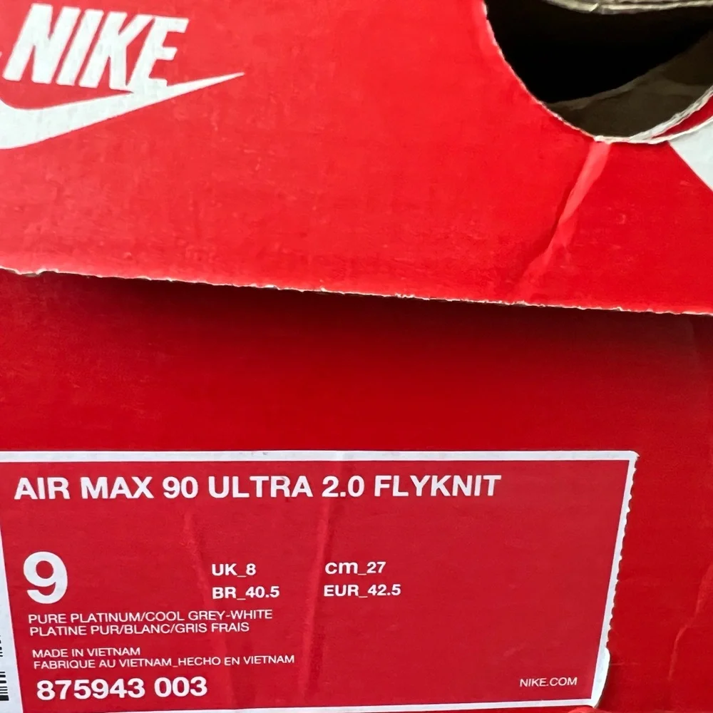 Rare Pure platinum Nike Air Max Ultra 2.0 Flyknit - Picture 12 of 12